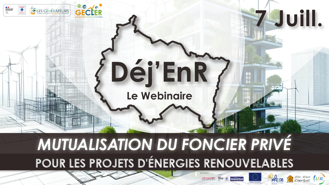 Déj’EnR : Mutualisation du foncier privé pour les projets d’énergies renouvelables