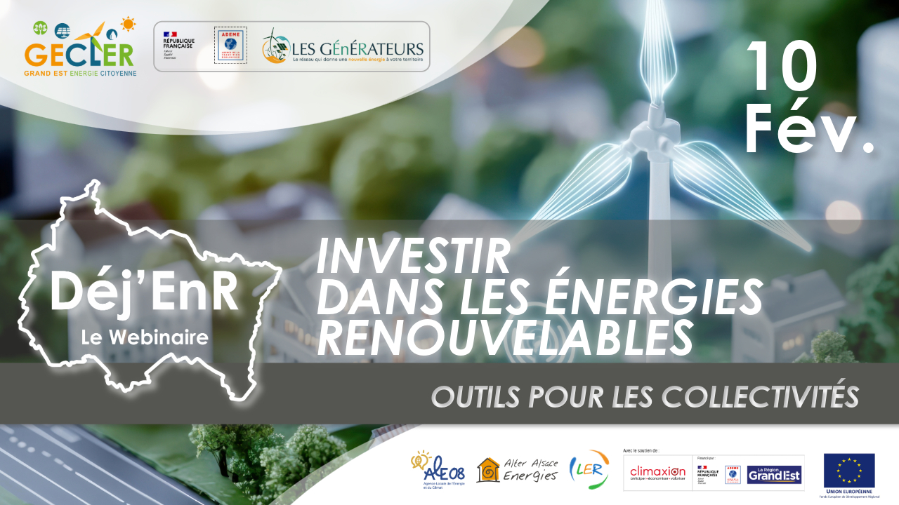Déj’EnR – Outils d’investissement des collectivités dans les énergies renouvelables
