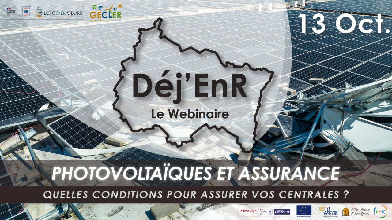 Déj’EnR: Assurabilité des centrales photovoltaïques