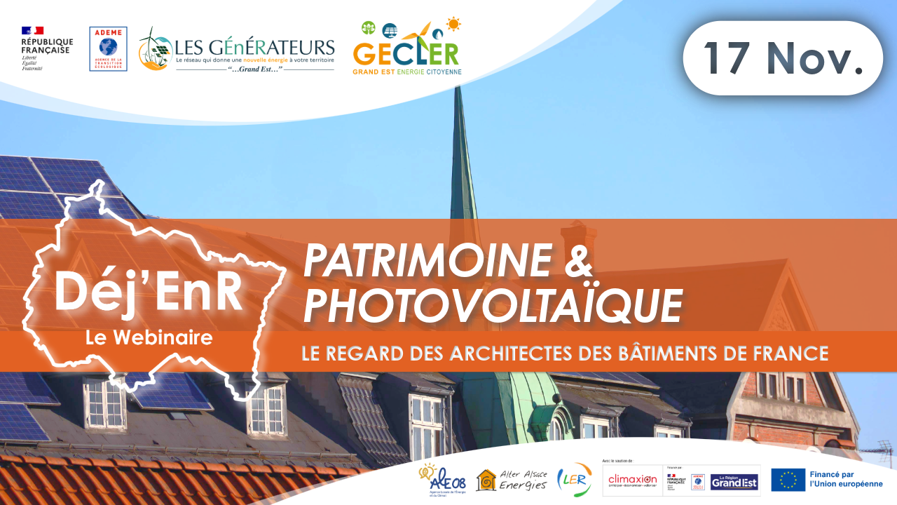 Déj’EnR : Patrimoine et photovoltaïque