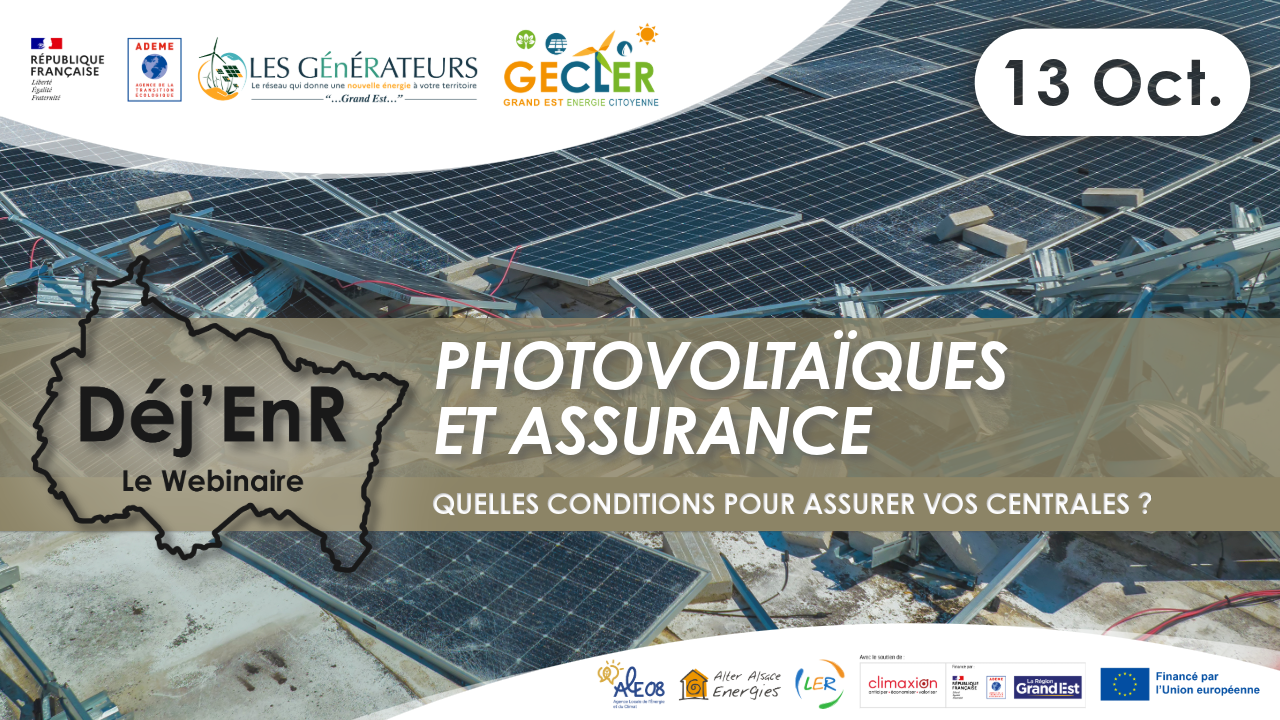 Déj’EnR: Assurabilité des centrales photovoltaïques