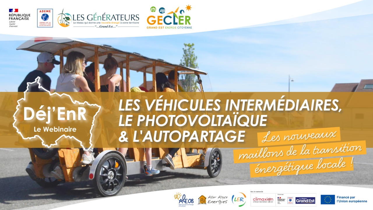 Les véhicules intermédiaires, le photovoltaïque & l&rsquo;autopartage